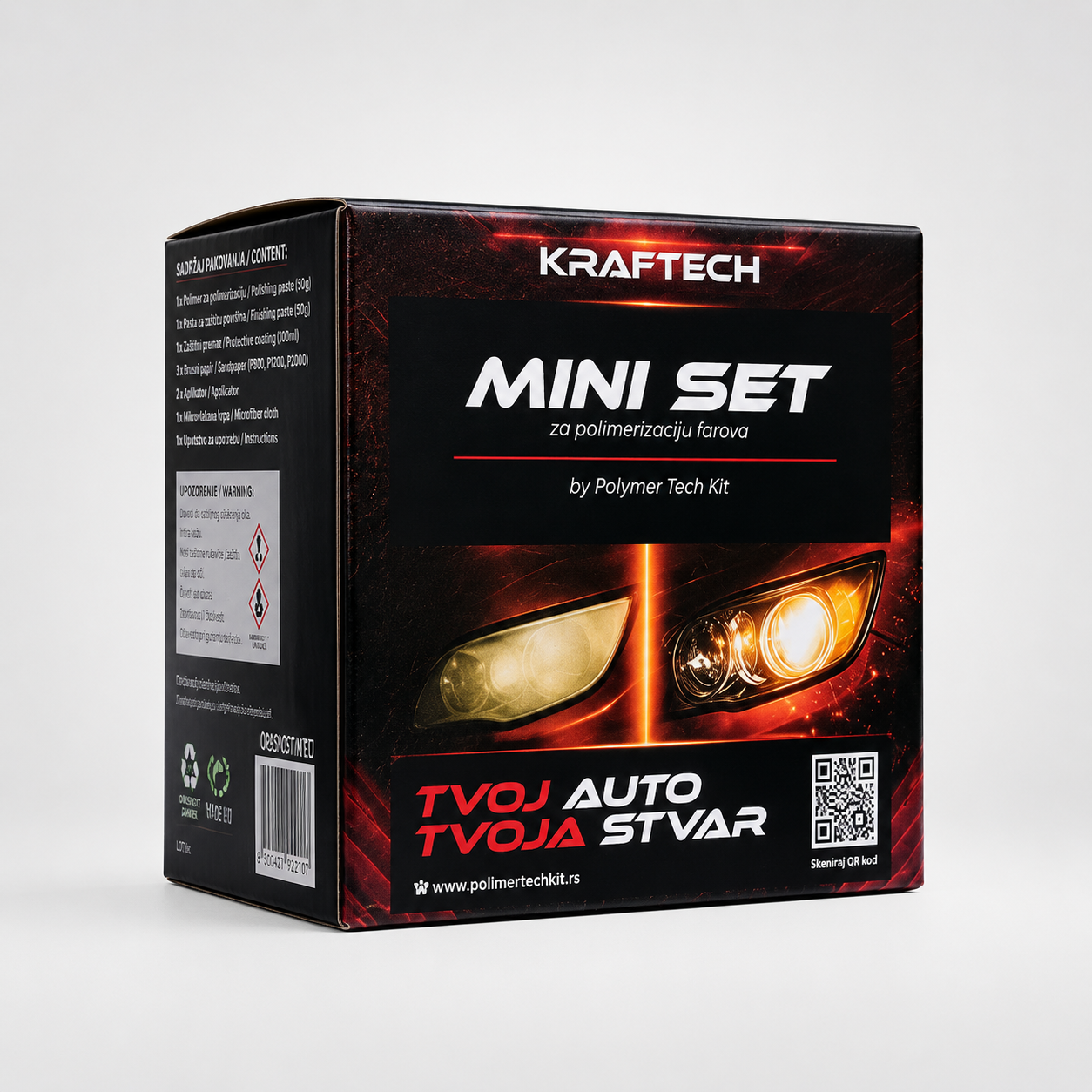 Kraftech set za polimerizaciju farova MINI 250ml